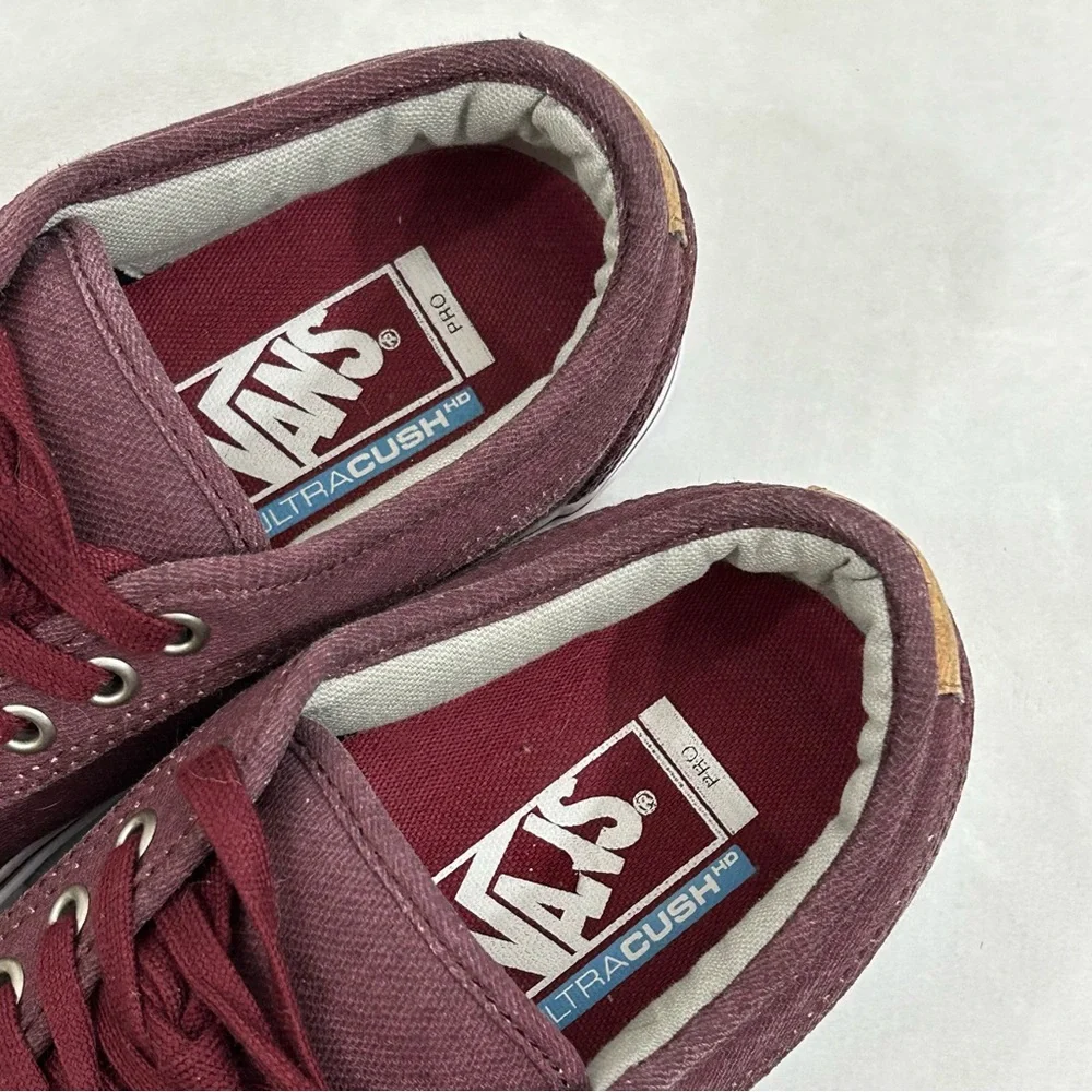 Vans Pro Ultracush Skateboard Maroon Low Top Sneakers Shoes Mens 6.5 Womens 8. - Picture 11 of 13